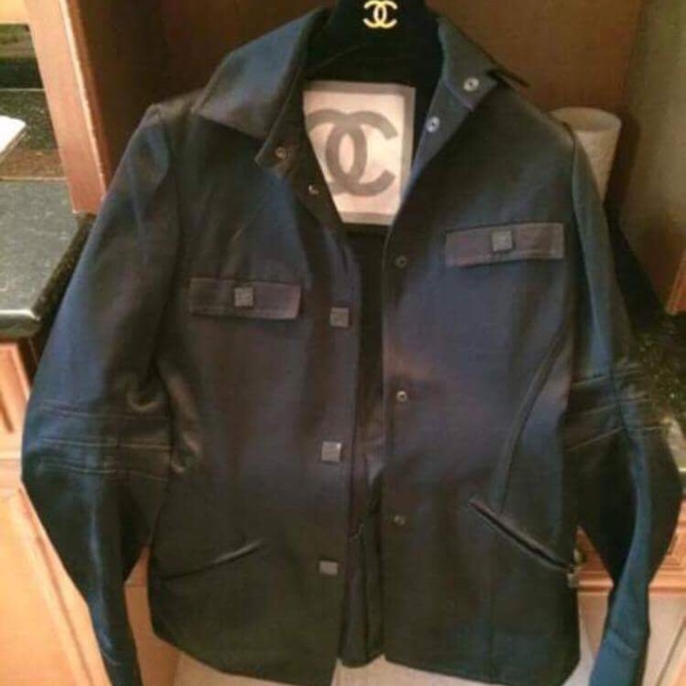 Chanel military style jacket. Rare find!!